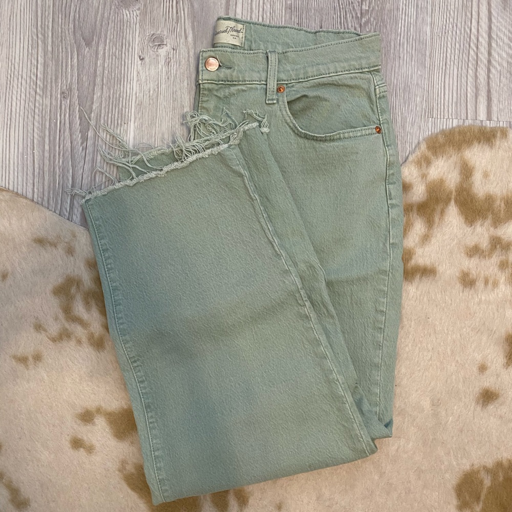 Vintage Style Straight Leg Jeans